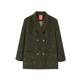 Customized casual retro corduroy suit, designed women's niche loose jacket, military green, double-breasted, classic suit collar, corduroy dark pattern print, 100% polyester fiber  vintage suit jacket SKLS130 Customized casual retro corduroy suit, designed women's niche loose jacket, military green, double-breasted, classic suit collar, corduroy dark pattern print, 100% polyester fiber  vintage suit jacket SKLS130